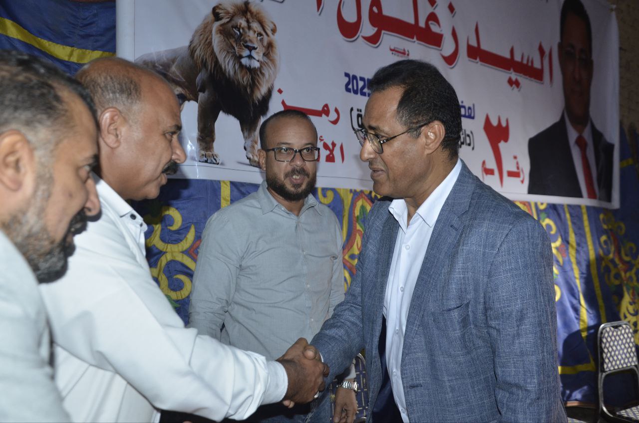 تفاعل جماهيري كبير مع المهندس سيد زغلول في لقاء أبناء مشطا بالعمرانية في أجواء مليئة بالحماس والترحيب