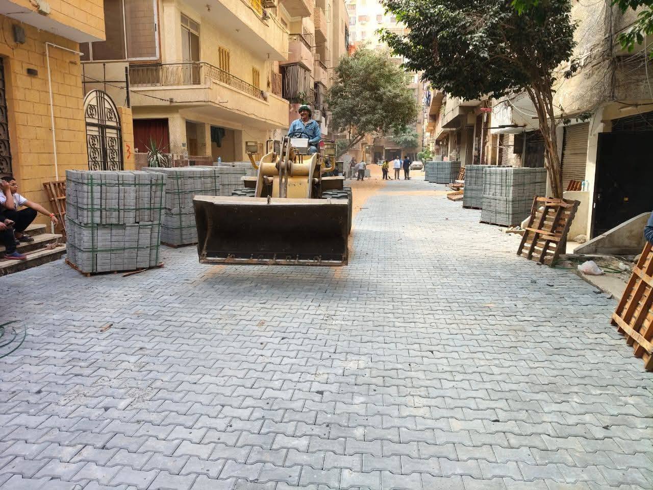انطلاق أعمال تطوير متفرعات شارع سهل حمزة بالطالبية لرفع كفاءة البنية التحتية
