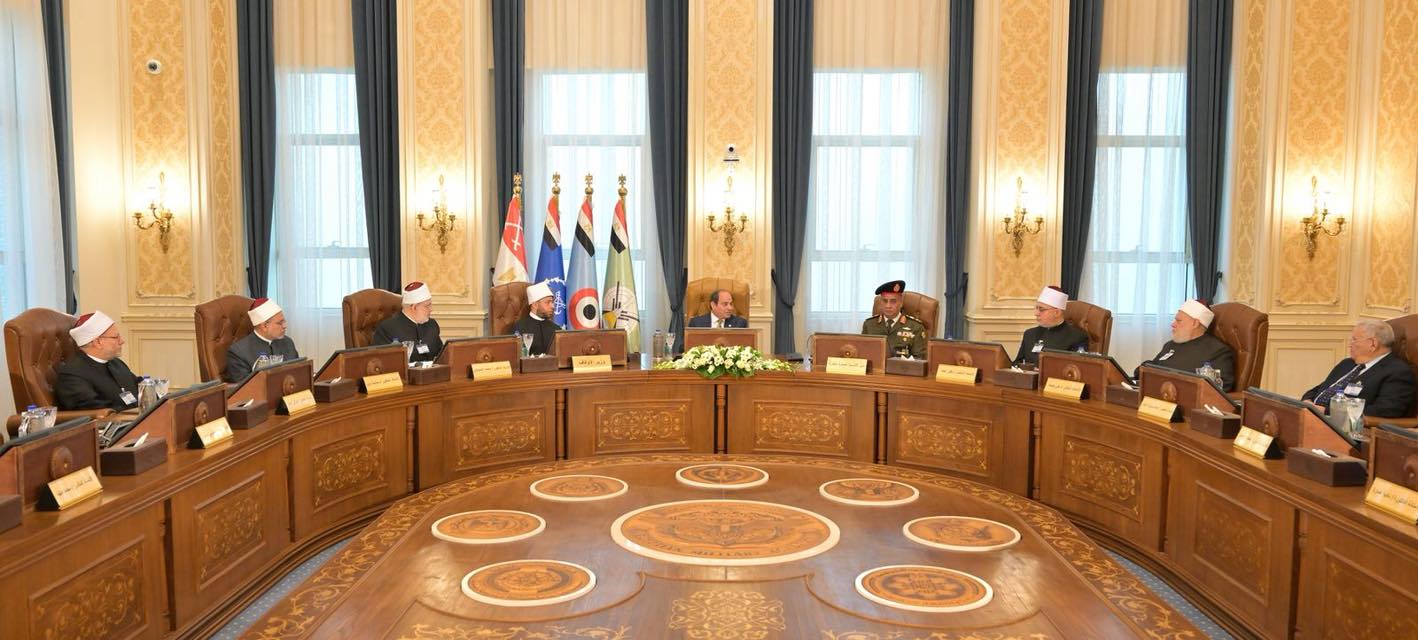 السيسي يشهد اختبارات كشف الهيئة لدعاة الأوقاف بالأكاديمية العسكرية المصرية