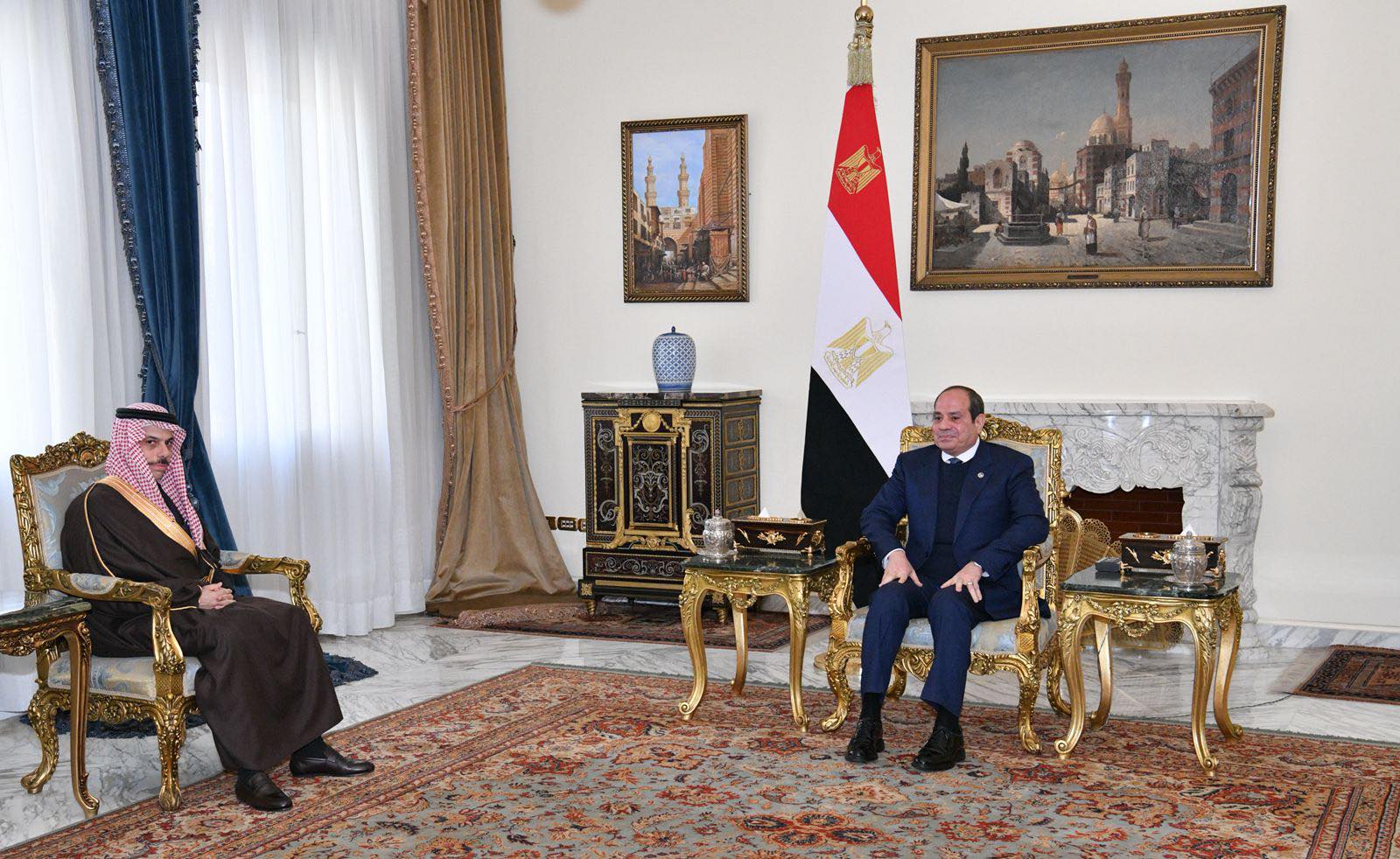 الرئيس السيسي يستقبل وزير خارجية السعودية ويؤكدان تطابق المواقف تجاه قضايا المنطقة