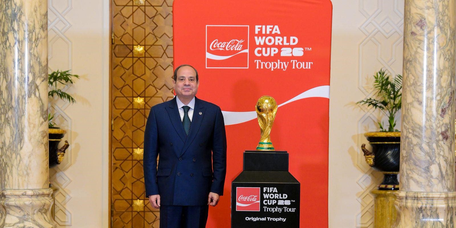 السيسي يستقبل وفد «فيفا» خلال جولة كأس العالم 2026 بـ مصر