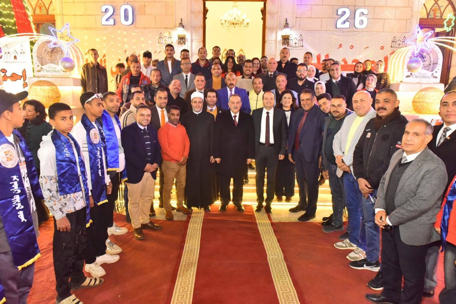 شباب مصر يهنئون الإخوة المسيحيين بعيد الميلاد بجميع المحافظات
