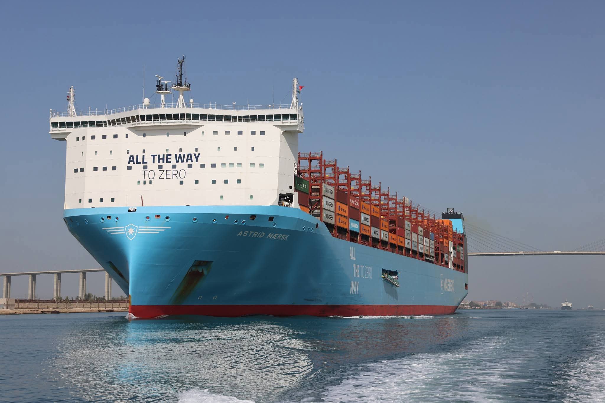 قناة السويس تشهد عبور سفينة ASTRID MAERSK في أولي رحلاتها