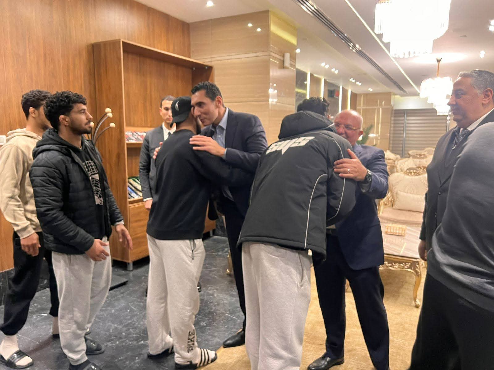 وزيرالرياضة يستقبل المنتخب الوطني للمصارعة الرومانية وتتويج مصطفي حسين بالميدالية الذهبية