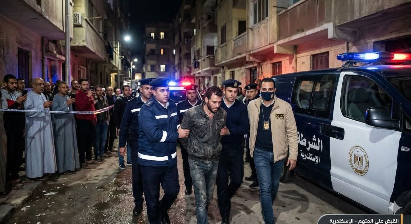 الحزن يسيطر على أهالي الإسكندرية خلال تشييع ضحايا جريمة كرموز إلى مأواهم الأخير